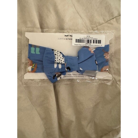 NWT Little Sleepies Bamboo Headband Bow Dapper Dogs - Picture 4 of 5